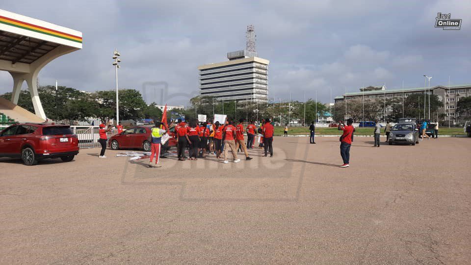 Law students protest in Accra over entrance exam saga