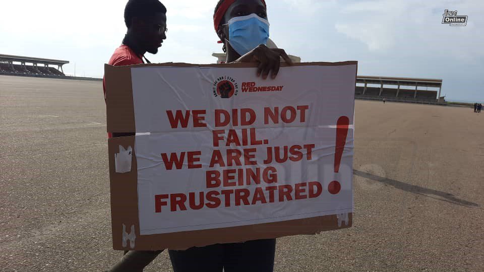 Law students protest in Accra over entrance exam saga