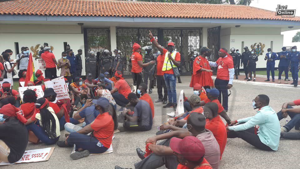 Law students protest in Accra over entrance exam saga