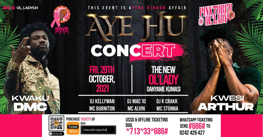 Kwesi Arthur, Kwaku DMC set to thrill fans at Aye Hu Concert on Oct. 29