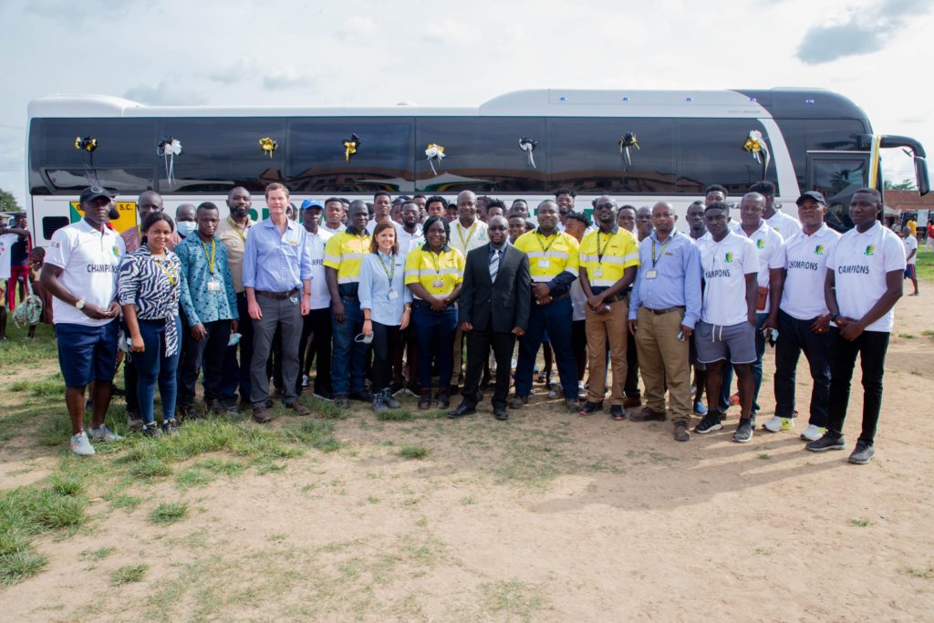 Bibiani Goldstars FC gifted a team bus by Chirano Gold Mines