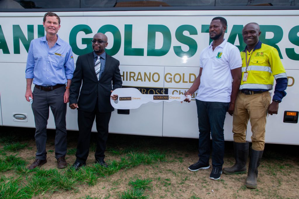 Bibiani Goldstars FC gifted a team bus by Chirano Gold Mines