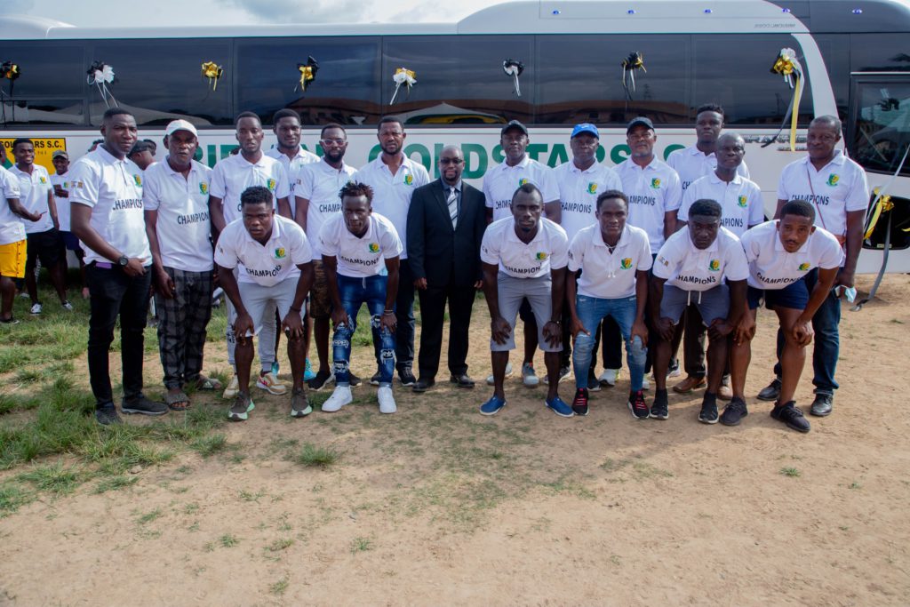 Bibiani Goldstars FC gifted a team bus by Chirano Gold Mines