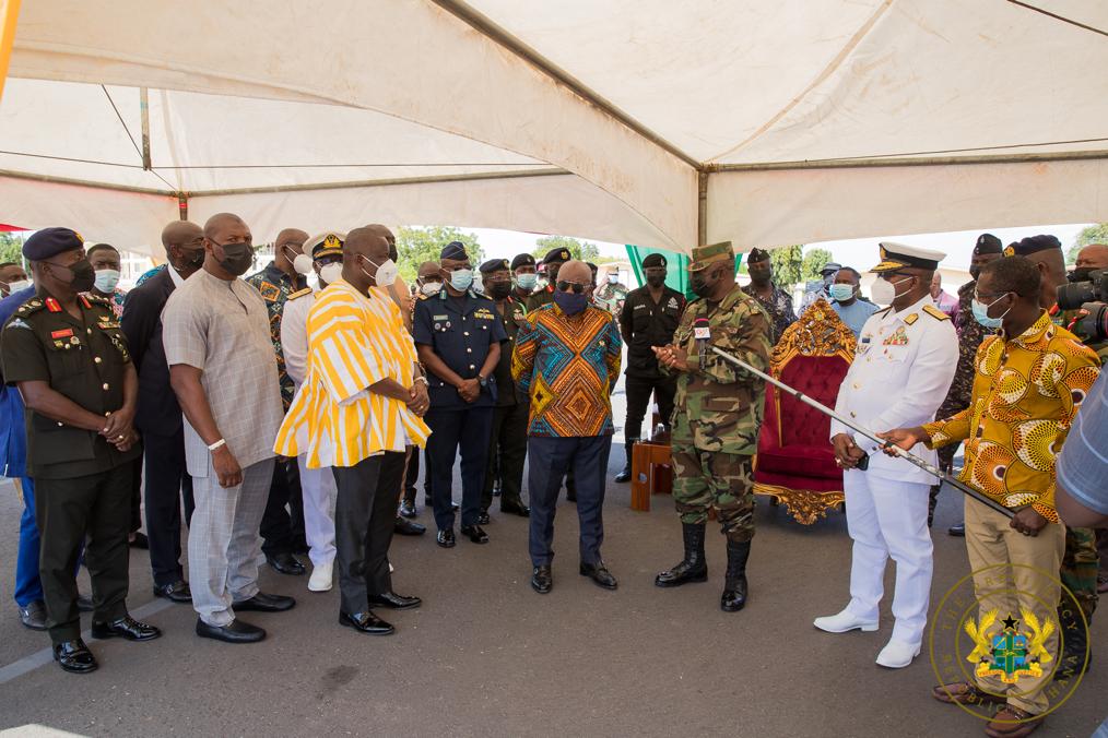 Akufo-Addo presents 50 vehicles to army; cuts sod for US$24.8 million housing project