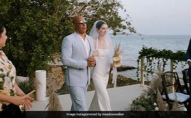 Vin Diesel walked Paul Walker’s daughter down the aisle at her wedding