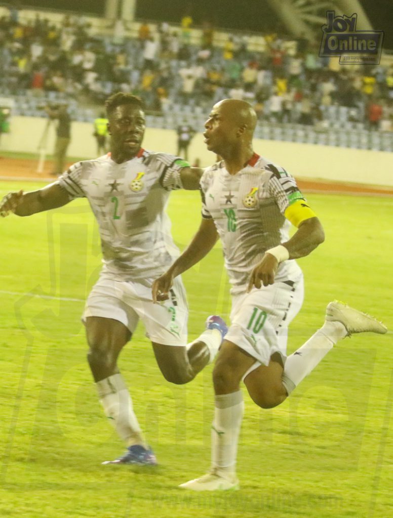 Photos: Dede Ayew’s sweet Black stars 100th appearance honours