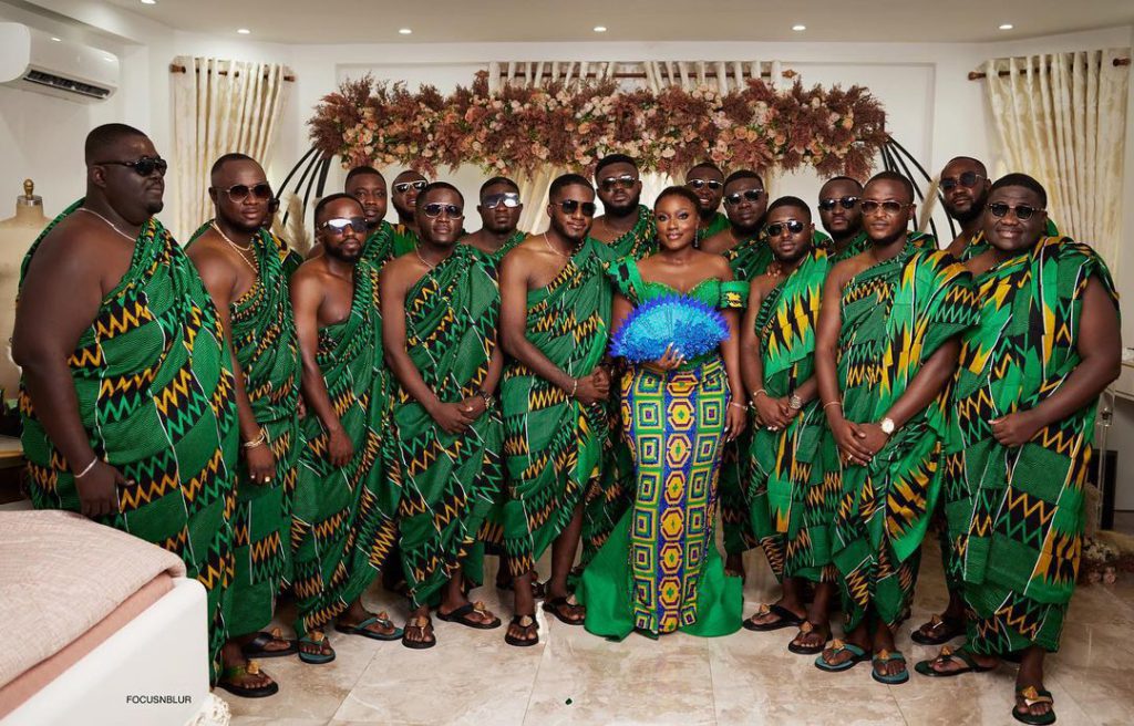 Adinkra Pie CEO ties the knot in Kente embellished wedding