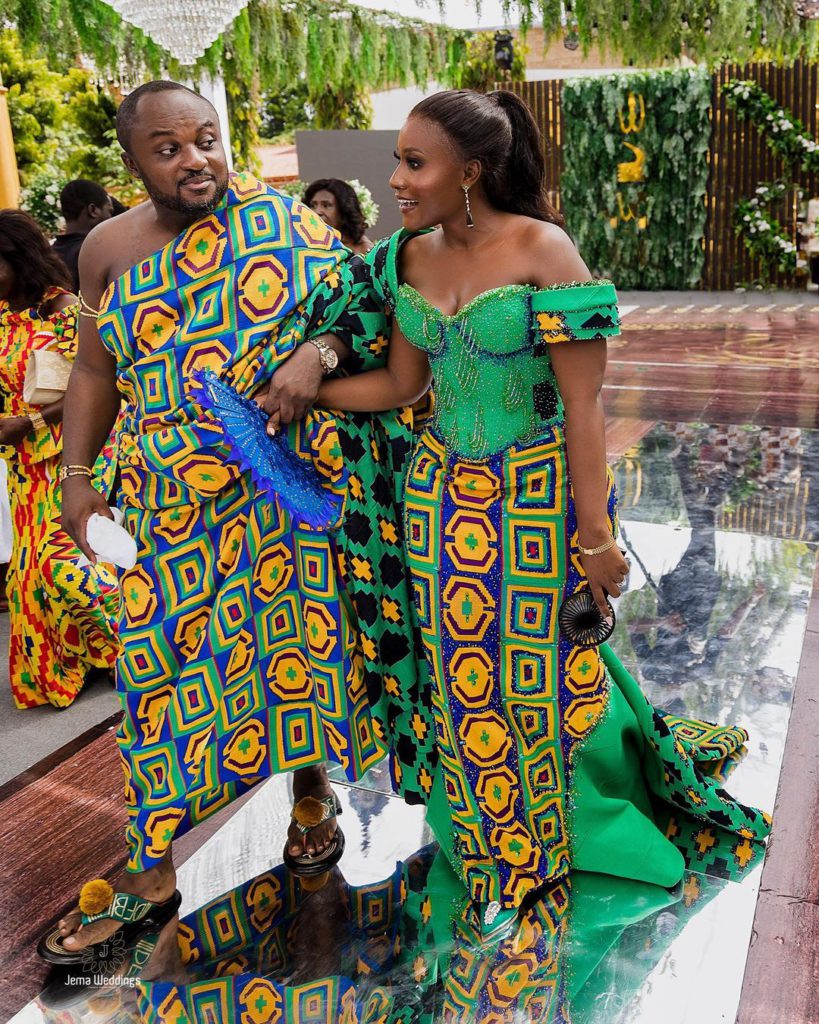 Adinkra Pie CEO ties the knot in Kente embellished wedding