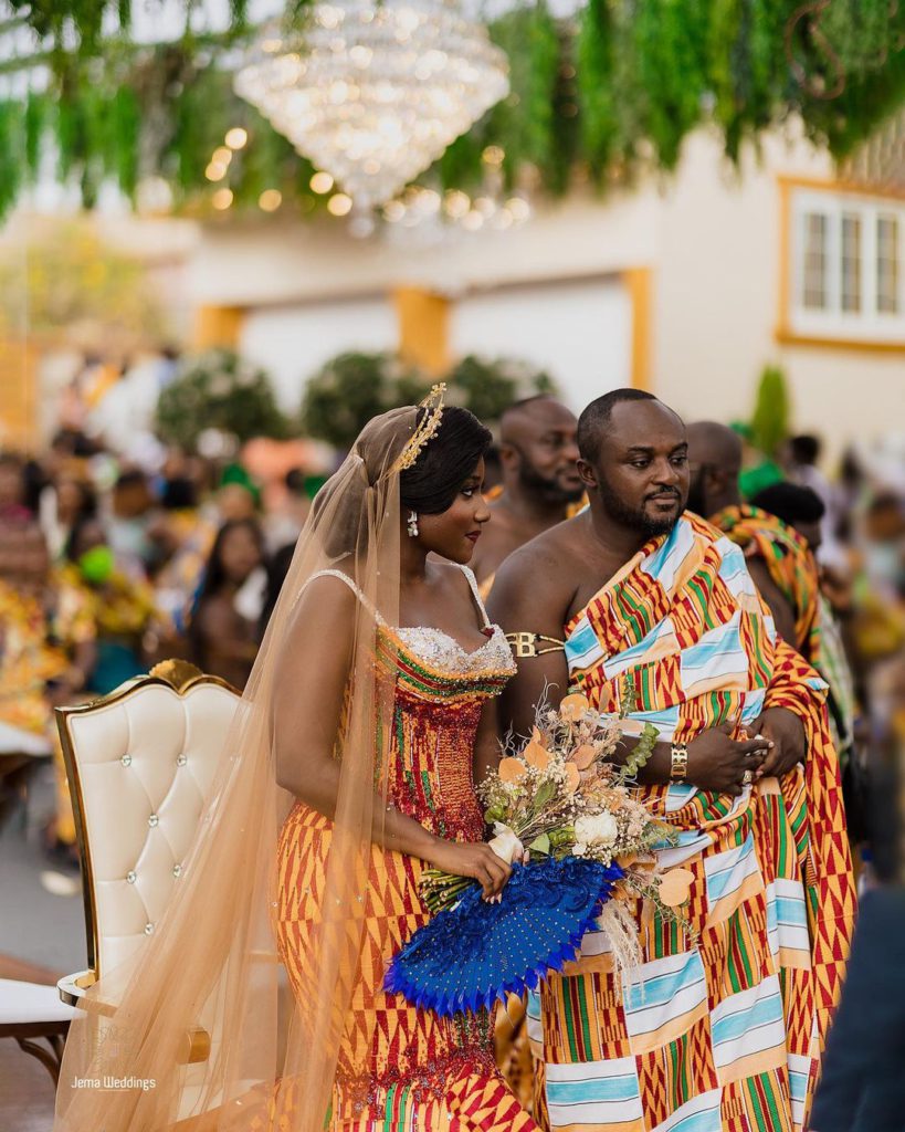 Adinkra Pie CEO ties the knot in Kente-embellished wedding