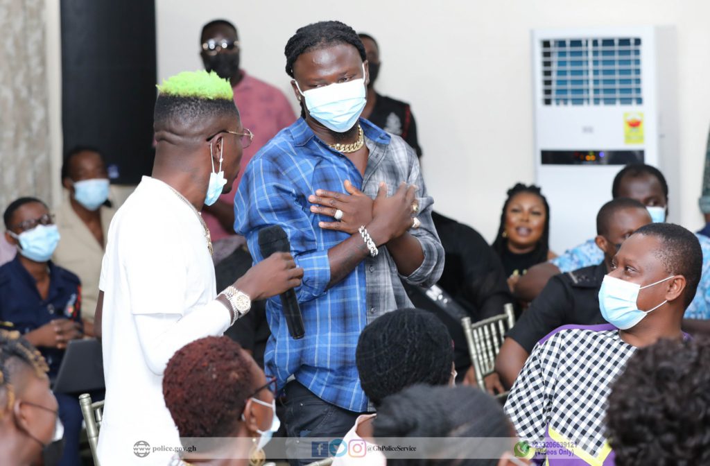 Stonebwoy commends IGP for meeting with celebrities