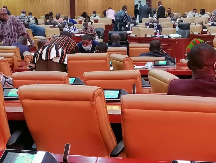 Sosu appears in Parliament for 2022 budget presentation