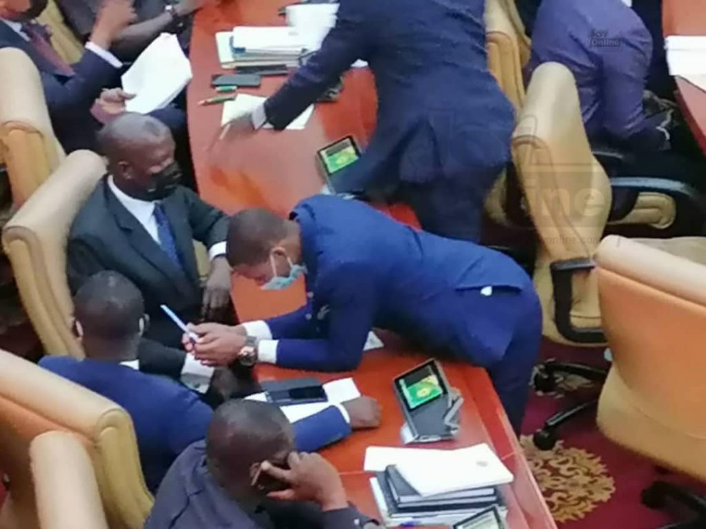 Sosu appears in Parliament for 2022 budget presentation