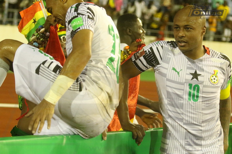 Photos: Dede Ayew’s sweet Black stars 100th appearance honours