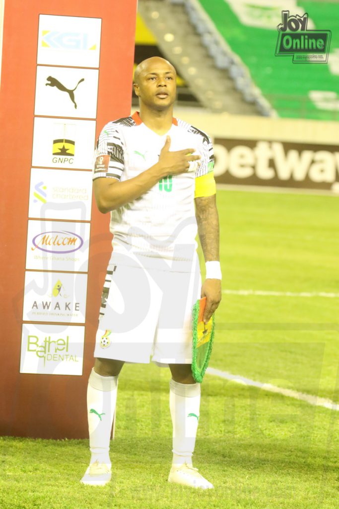 Photos: Dede Ayew’s sweet Black stars 100th appearance honours