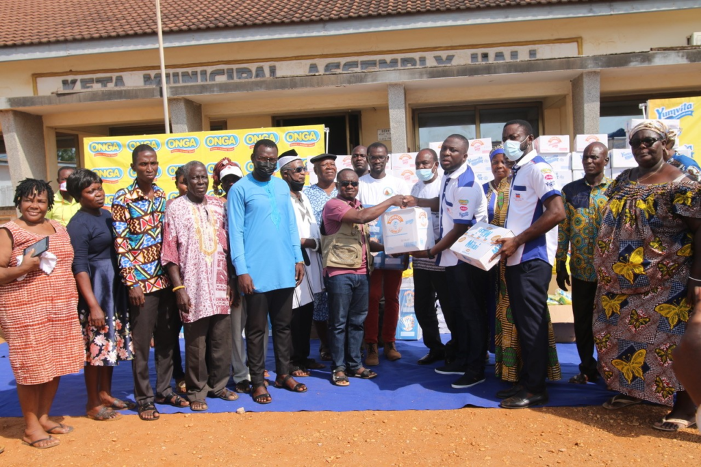 Promasidor donates to victims of recent tidal waves which hit parts Volta region