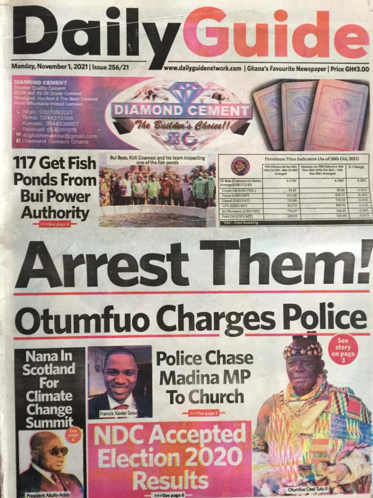 Today's front pages: Monday, November 1, 2021 Today's front pages: Monday, November 1, 2021