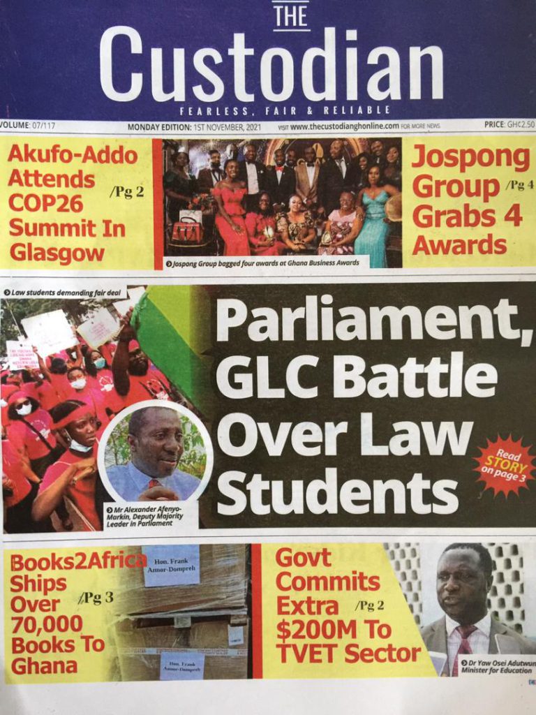 Today's front pages: Monday, November 1, 2021 Today's front pages: Monday, November 1, 2021