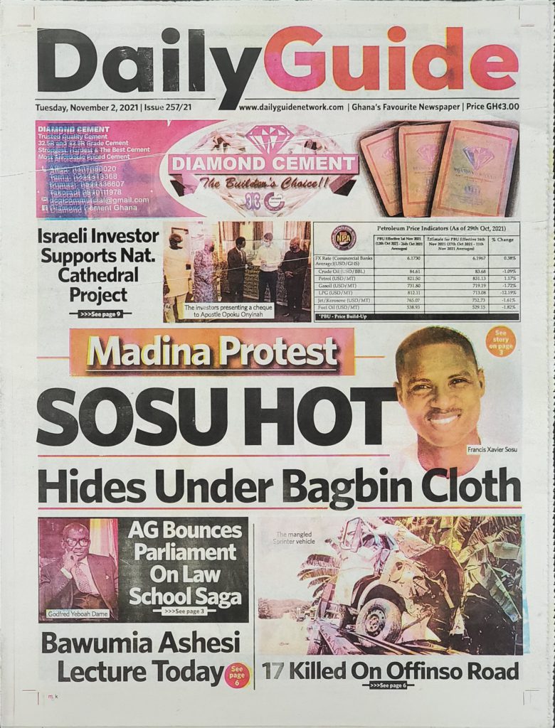 Today's frontpages: Tuesday, November 2, 2021 Today's frontpages: Tuesday, November 2, 2021