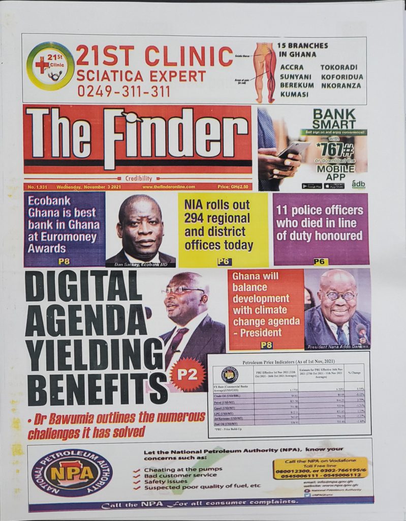 Today's frontpages: Wednesday November 3, 2021 Today's frontpages: Wednesday November 3, 2021