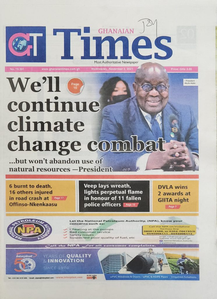 Today's frontpages: Wednesday November 3, 2021 Today's frontpages: Wednesday November 3, 2021