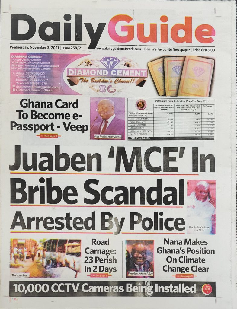 Today's frontpages: Wednesday November 3, 2021 Today's frontpages: Wednesday November 3, 2021