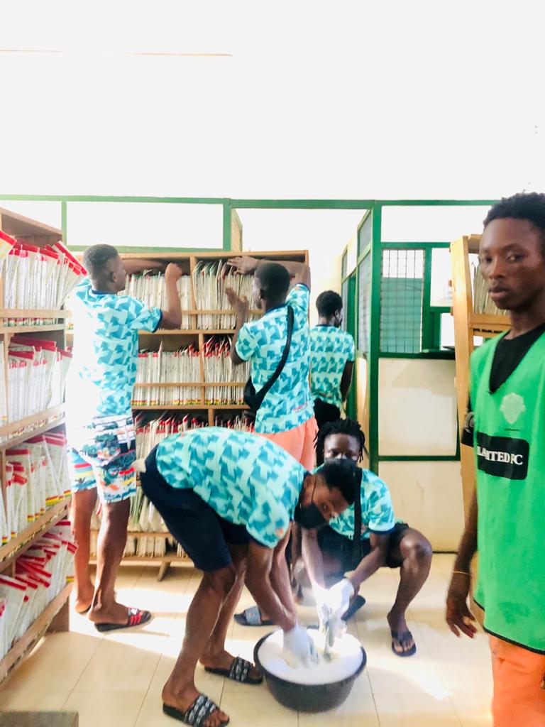Karela United and sponsor Ghana Gas clean up Aiyinase