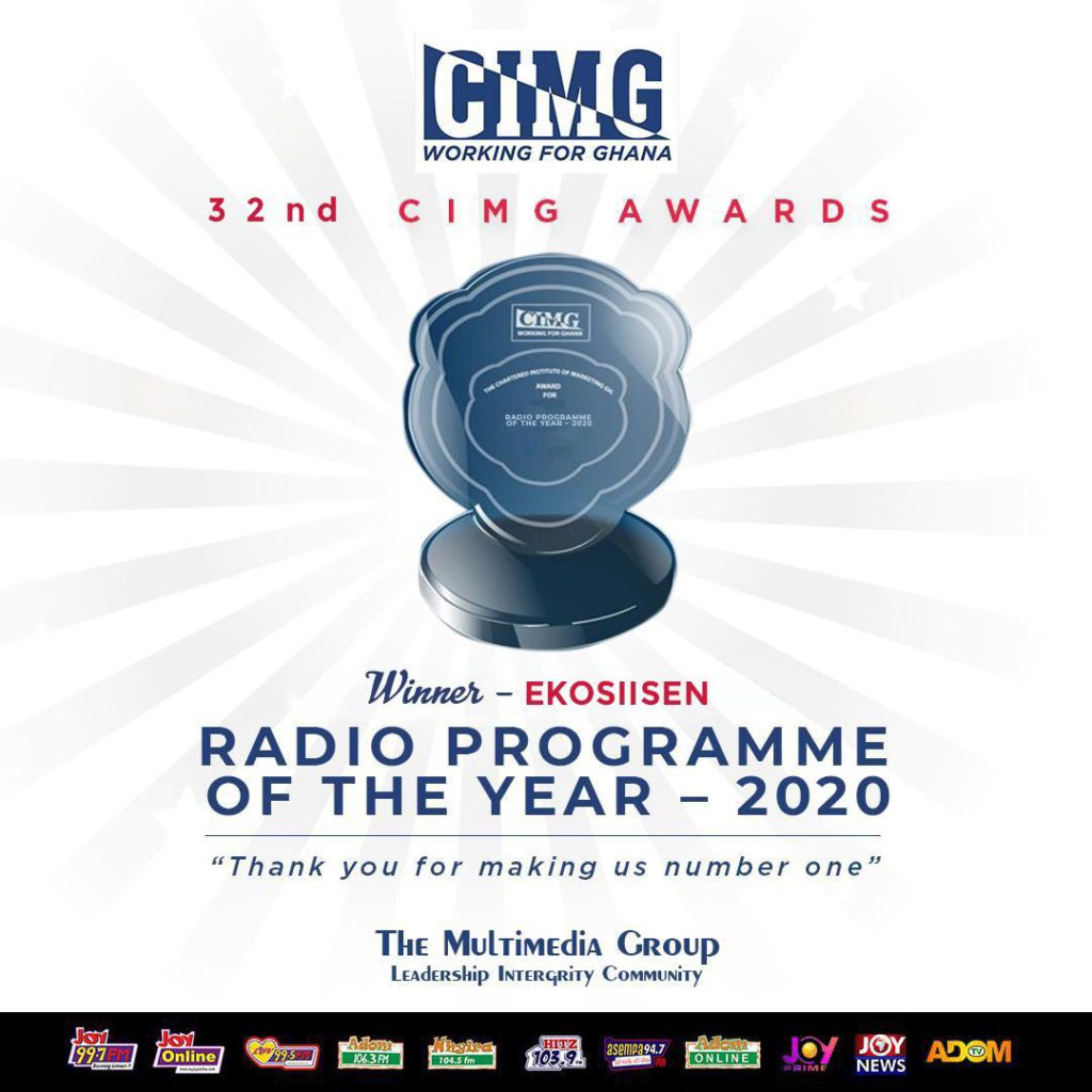 Ekosiisen wins CIMG Radio Programme of the Year 2020
