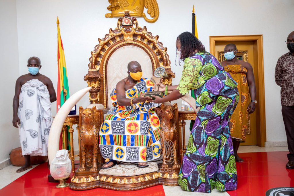 NSMQ 2021: Primetime management pays courtesy call on Asantehene NSMQ 2021: Primetime management pays courtesy call on Asantehene