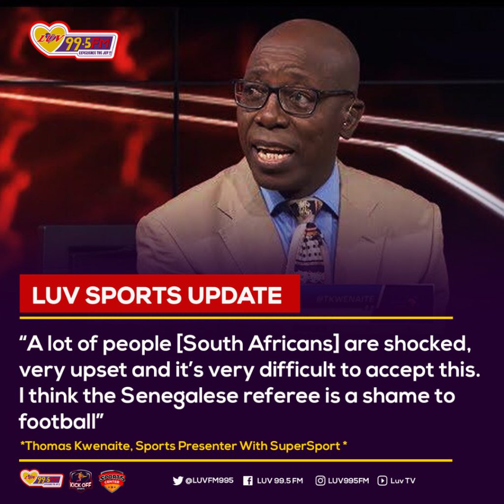 Ghana vs South Africa match: Ban referee Ndiaye Maguette - Thomas Kwenaite Ghana vs South Africa match: Ban referee Ndiaye Maguette - Thomas Kwenaite