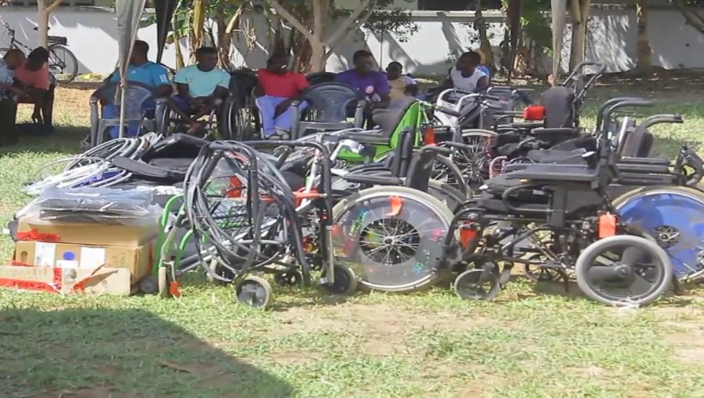 Onuado Foundation donates wheel chairs to physically challenged persons in Cape Coast
