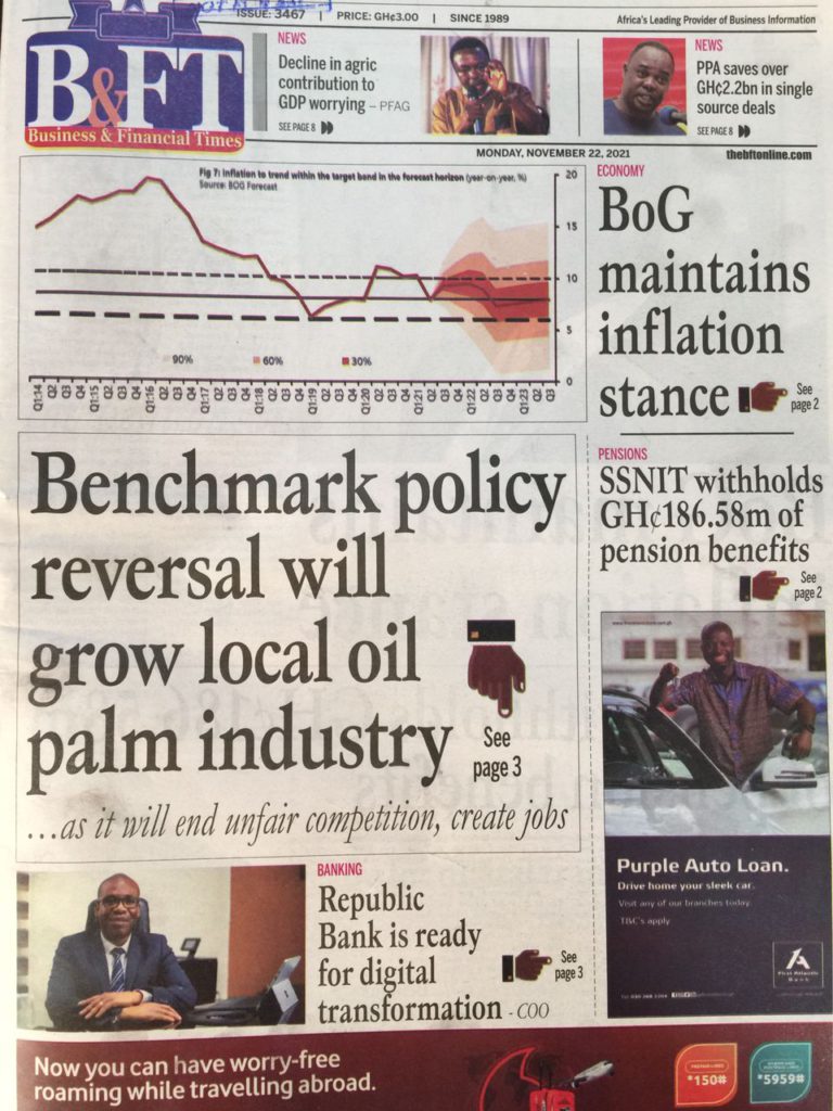 Today's front pages: Monday, November 22, 2021 Today's front pages: Monday, November 22, 2021