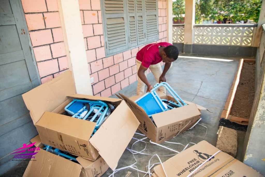 Emefa Foundation donate wheelchairs to persons with disability Emefa Foundation donate wheelchairs to persons with disability