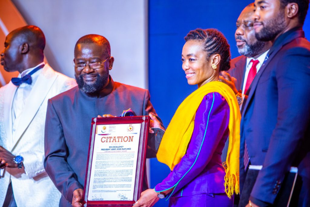 Rawlings receives lifetime recognition at Ghana Energy Awards
