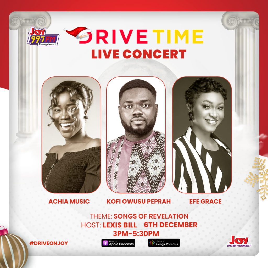 Joy FM's Drivetime will stop at nothing to ensure exciting activities this Christmas - Lexis Bill