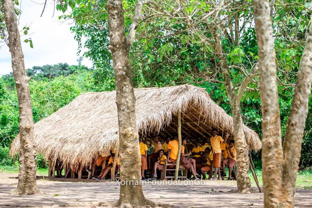 Xornam Foundation and CalBank support Hodzo Ve Basic School with JHS classroom block Xornam Foundation and CalBank support Hodzo Ve Basic School with JHS classroom block