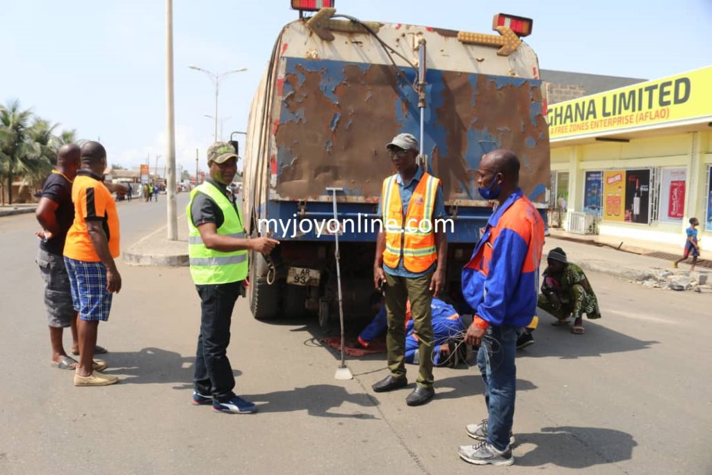 Ketu South MCE embarks on street cleaning exercise to make Municipality the cleanest in Ghana