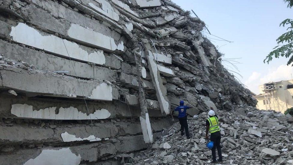 Nigeria building collapse: Race to find survivors as dozens still missing