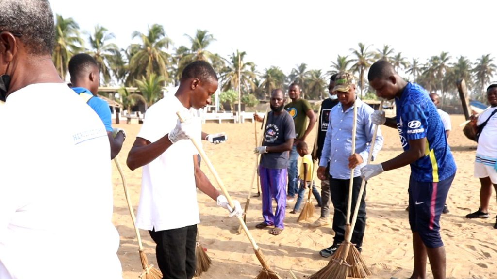 Ketu South residents embark on post-Farmers' Day clean up exercise