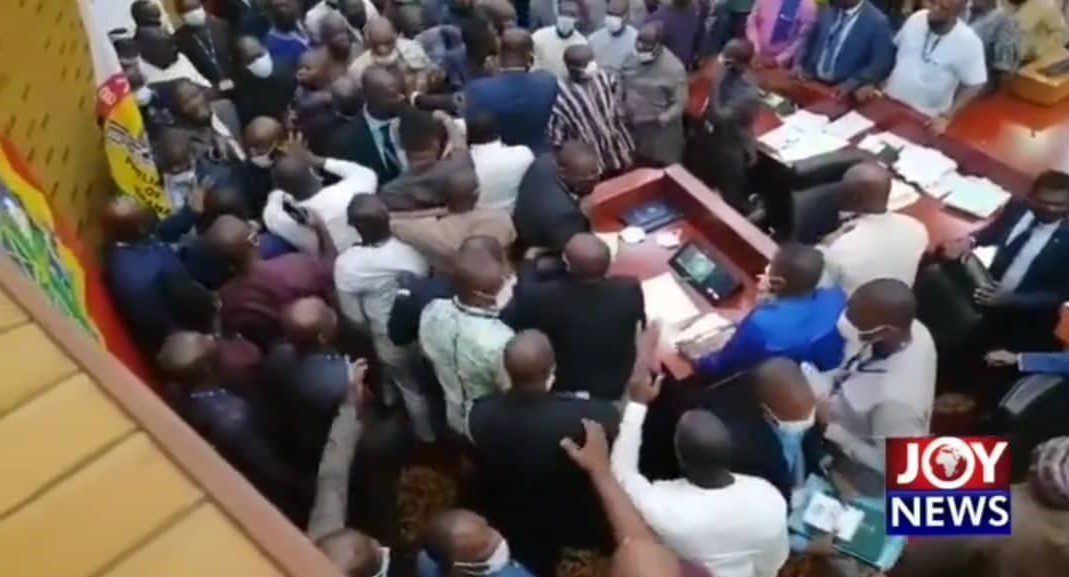 MPs fight during E levy voting