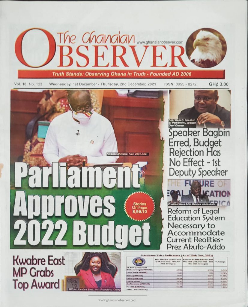 Today's front pages: Wednesday, December 1, 2021 Today's front pages: Wednesday, December 1, 2021