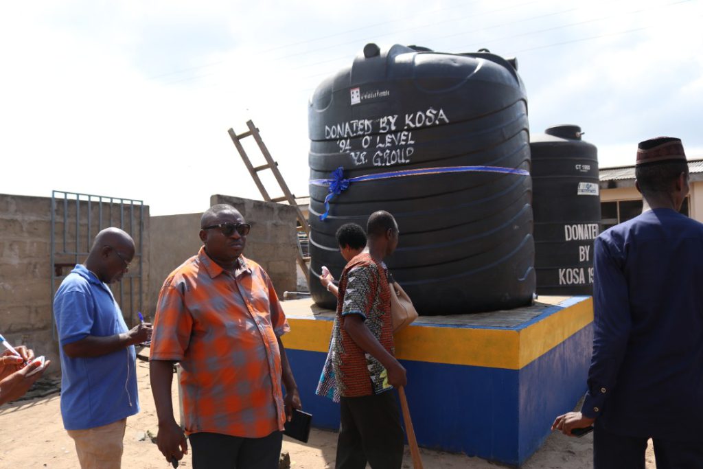 Ketasco 1994 year group provides water tanks for alma mater