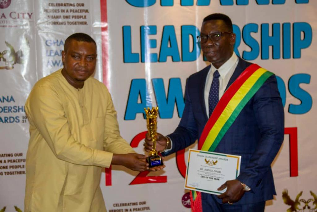 Commissioner of Insurance, Dr Justice Ofori adjudged CEO of the Year Commissioner of Insurance, Dr Justice Ofori adjudged CEO of the Year