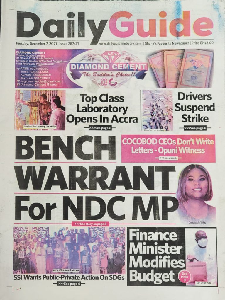 Today's frontpages: Tuesday, December 7, 2021 Today's frontpages: Tuesday, December 7, 2021