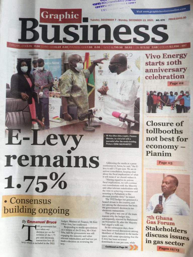 Today's frontpages: Tuesday, December 7, 2021 Today's frontpages: Tuesday, December 7, 2021