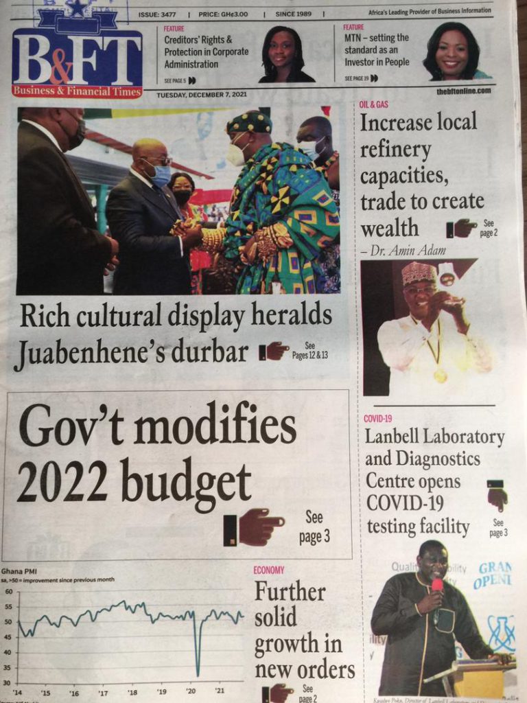 Today's frontpages: Tuesday, December 7, 2021 Today's frontpages: Tuesday, December 7, 2021