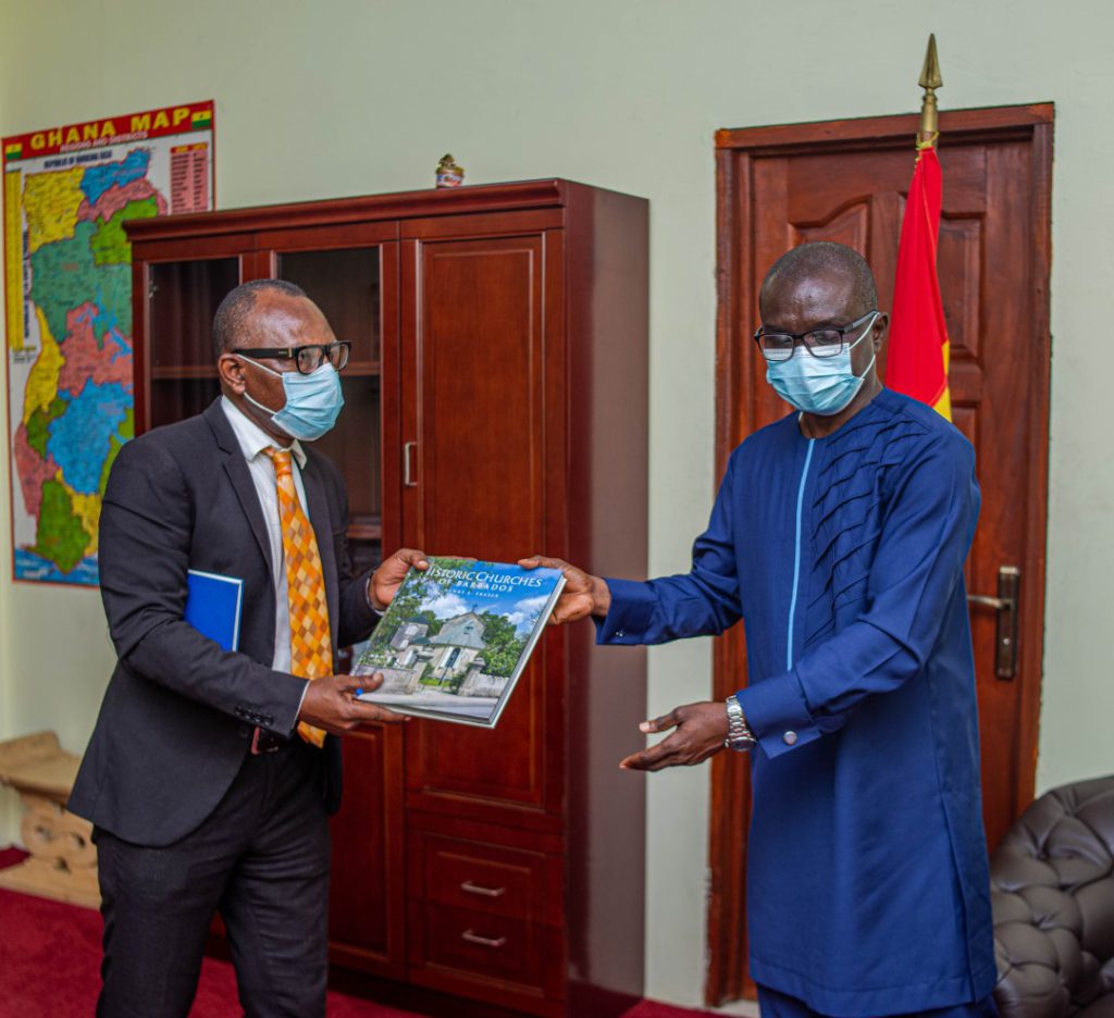 Barbados High Commissioner pays courtesy call on Chieftaincy Minister