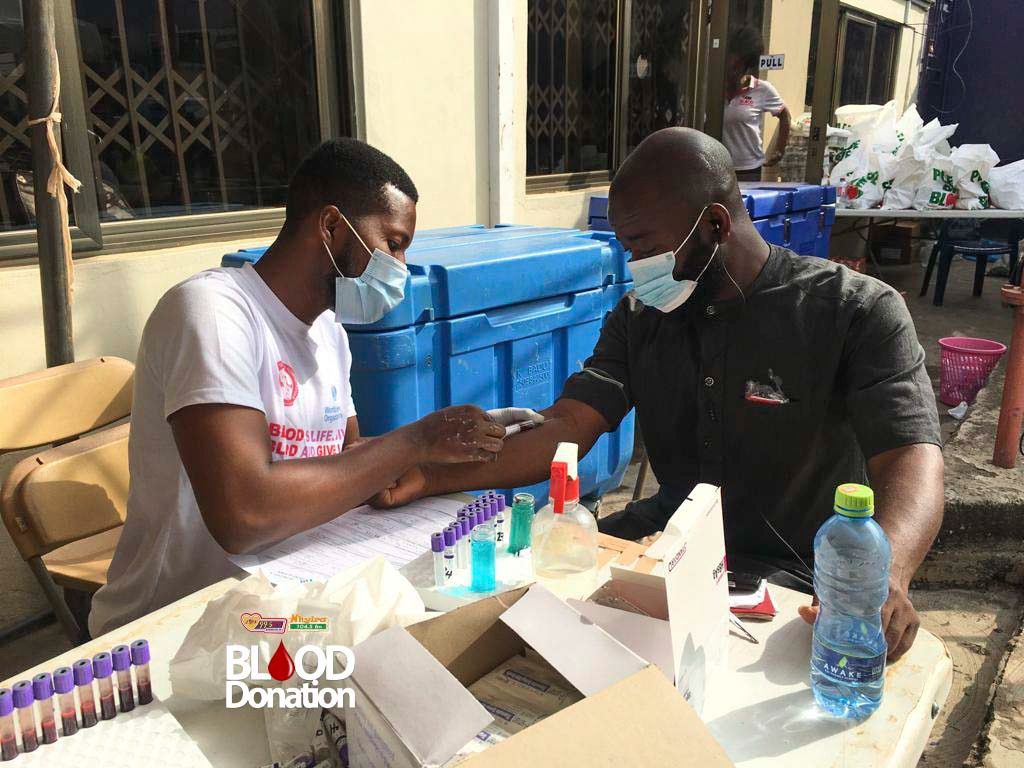 Luv FM & Nhyira FM contribute 150 pints of blood to KATH blood bank