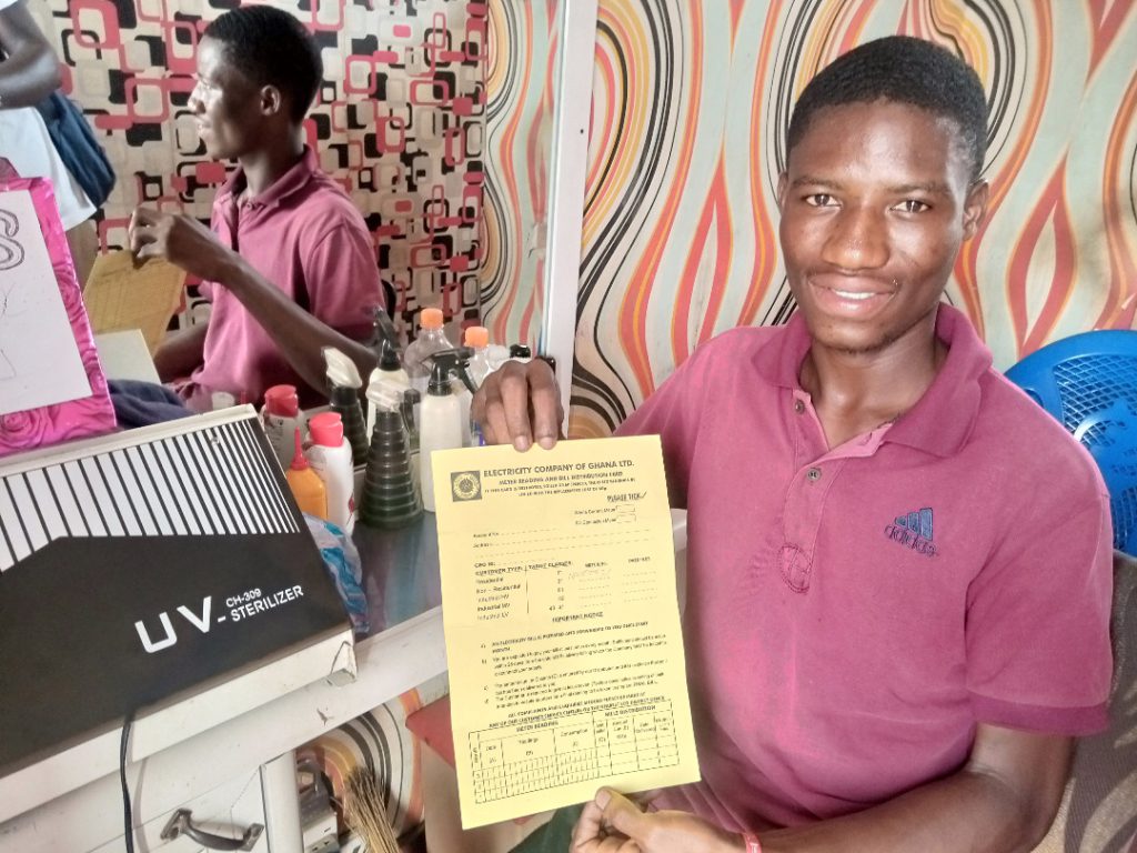 Armed police provide security as ECG performs duties in Krobo area Armed police provide security as ECG performs duties in Krobo area