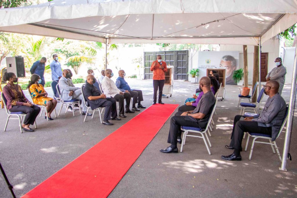 Former Ivorian President, Laurent Gbagbo pays tribute to Rawlings