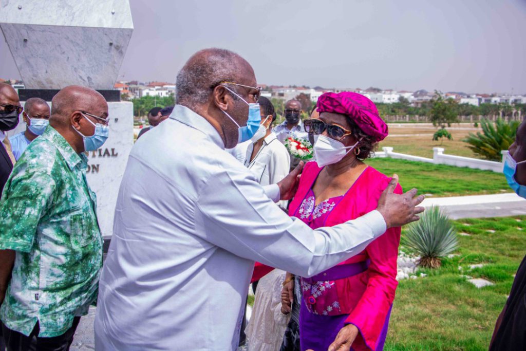 Former Ivorian President, Laurent Gbagbo pays tribute to Rawlings